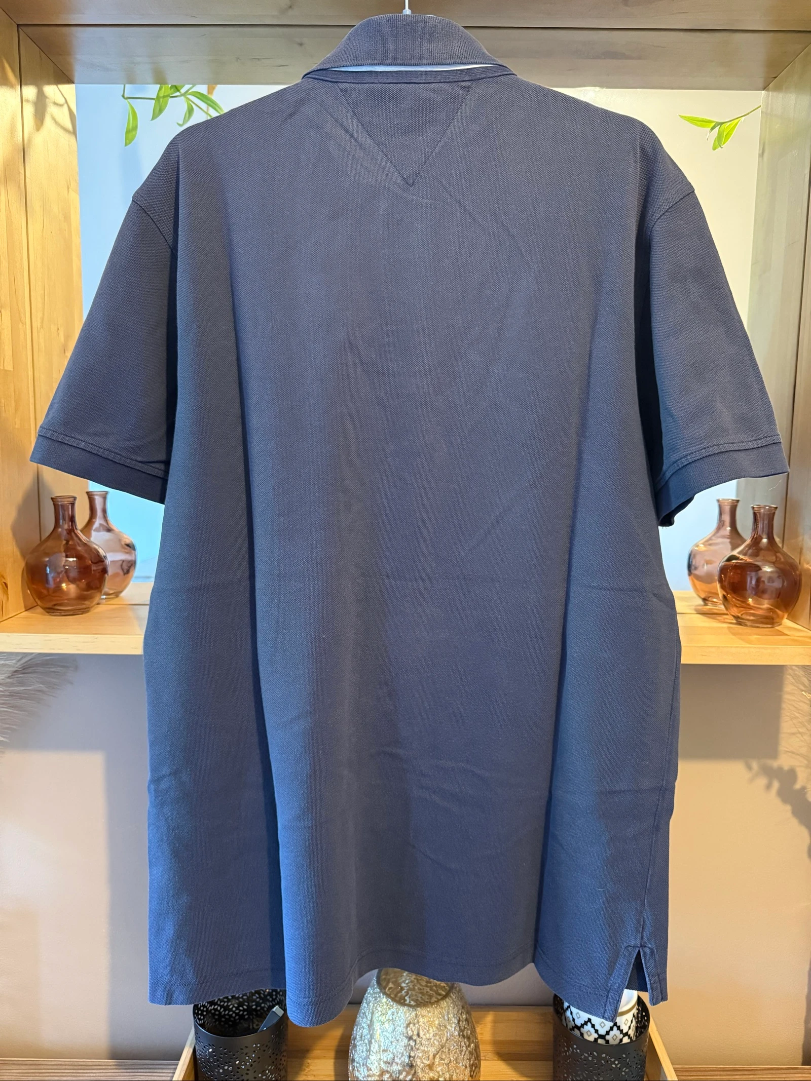 Polo Tommy Hilfiger masculino XL azul marinho bordado California – muito bom estado – photo 2